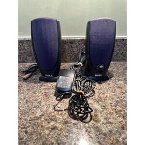Dell Computer Speakers A215 With Power Supply  Used  Gray READ!